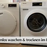 Ihr Rueckzugsort In - Grosszuegiges Altbau-apartment Mit 2sz, Kingsize Betten, Nobilia Kueche, 55 Zoll Smart-tv, 250mbts Wifi, Kostenloses Parken - Nur Wenige Minuten Vom Zentrum Und Nordstrand Entfernt - Kostenloser Waschraum Im Gebaeude Lejlighed