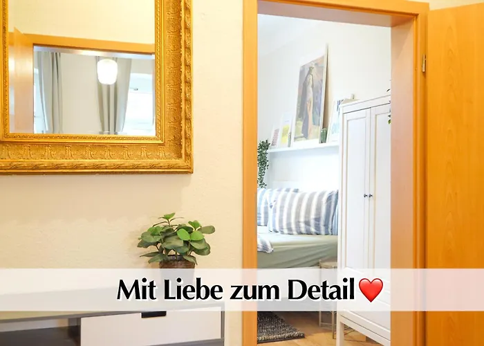 Ihr Rueckzugsort In - Grosszuegiges Altbau-apartment Mit 2sz, Kingsize Betten, Nobilia Kueche, 55 Zoll Smart-tv, 250mbts Wifi, Kostenloses Parken - Nur Wenige Minuten Vom Zentrum Und Nordstrand Entfernt - Kostenloser Waschraum Im Gebaeude Appartement