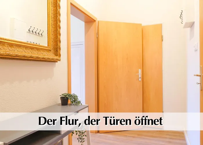 Ihr Rueckzugsort In - Grosszuegiges Altbau-apartment Mit 2sz, Kingsize Betten, Nobilia Kueche, 55 Zoll Smart-tv, 250mbts Wifi, Kostenloses Parken - Nur Wenige Minuten Vom Zentrum Und Nordstrand Entfernt - Kostenloser Waschraum Im Gebaeude * Erfurt