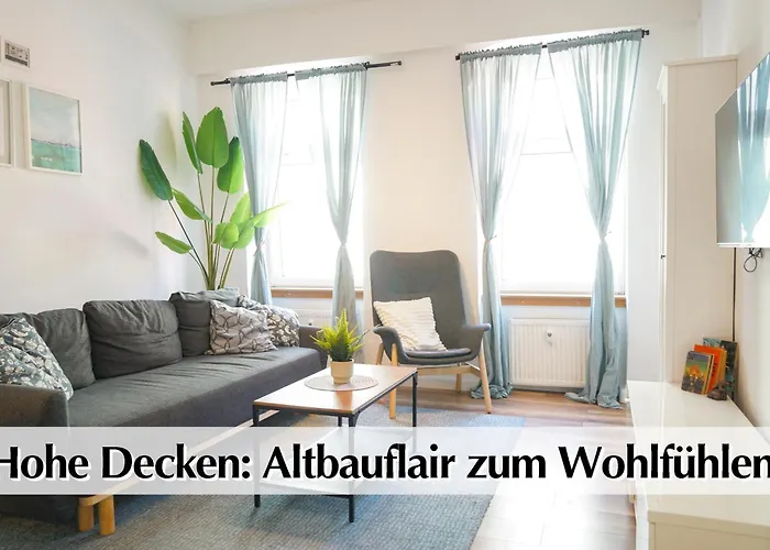 Ihr Rueckzugsort In - Grosszuegiges Altbau-apartment Mit 2sz, Kingsize Betten, Nobilia Kueche, 55 Zoll Smart-tv, 250mbts Wifi, Kostenloses Parken - Nur Wenige Minuten Vom Zentrum Und Nordstrand Entfernt - Kostenloser Waschraum Im Gebaeude Appartement